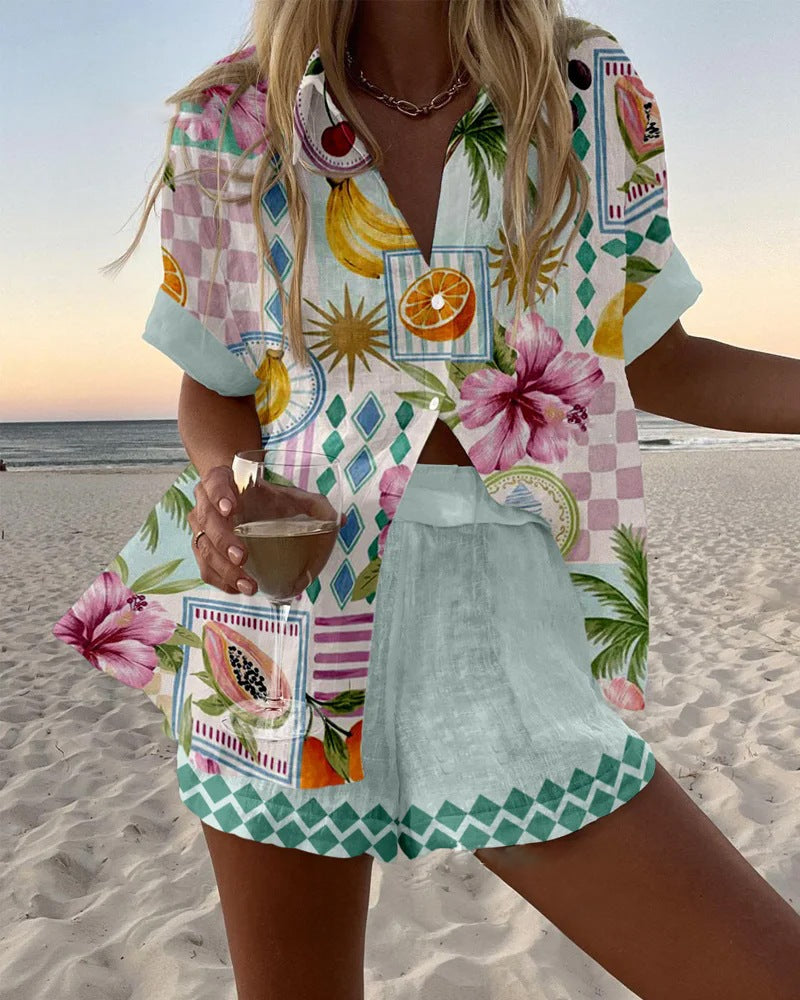 TropicVista – Pastel Paradise Set for Women