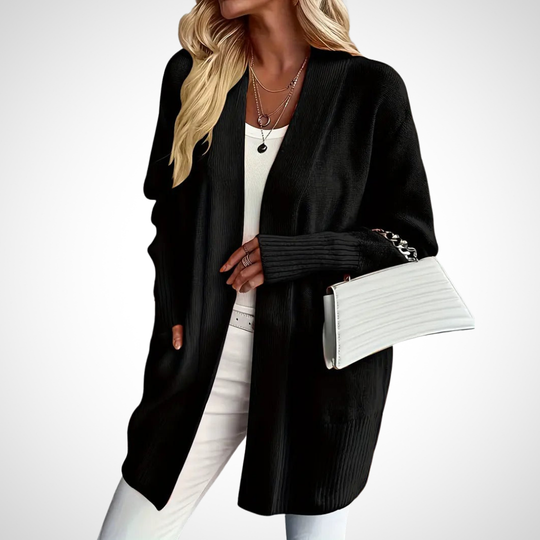 Liselotte – Open-Front Knit Cardigan for Women