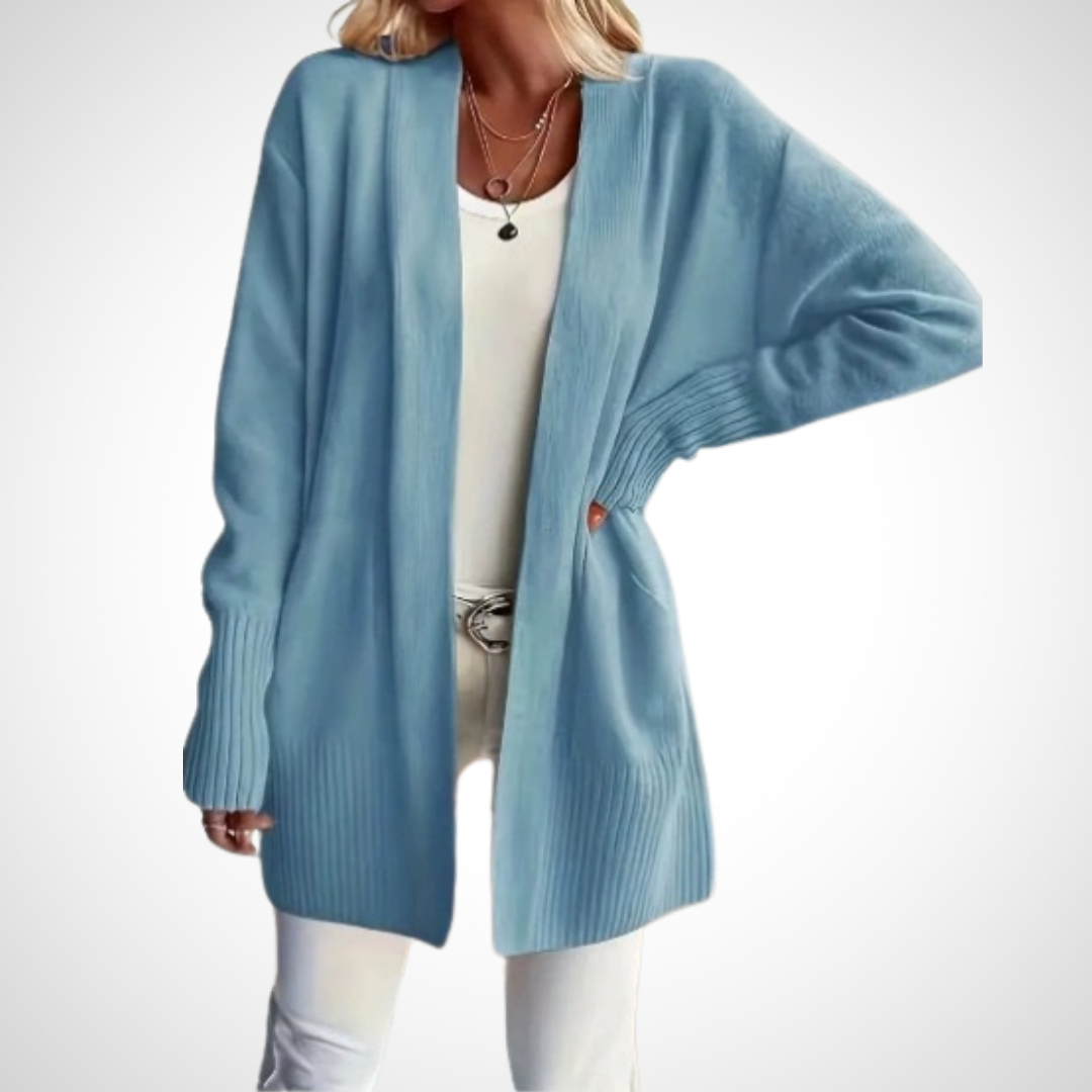 Liselotte – Open-Front Knit Cardigan for Women