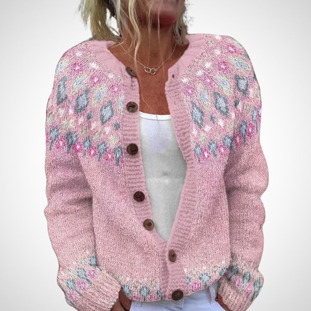 Keilani – Cozy Knit Button-Up Cardigan for Women