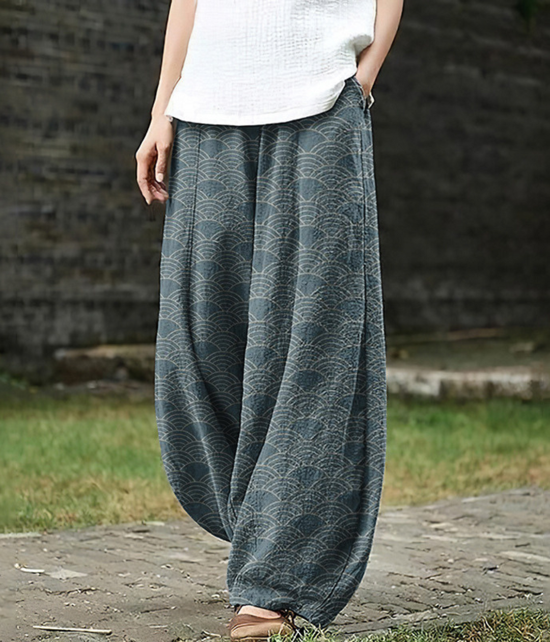 Jeanne – Relaxed Boho Linen Trousers for Women