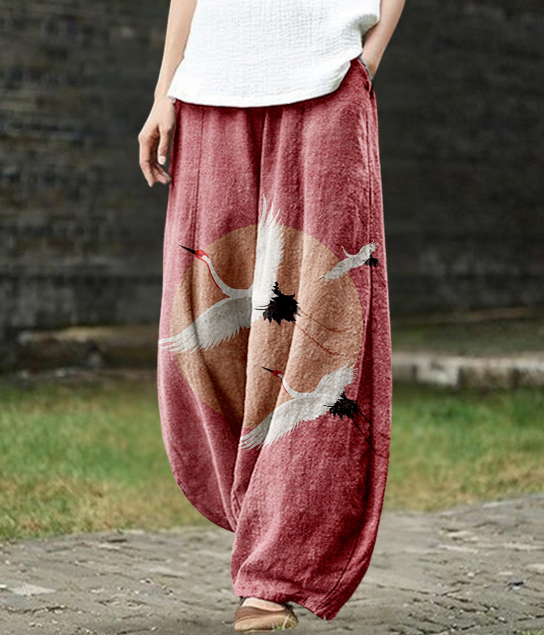 Maia – Rose Horizon Boho Trousers for Women