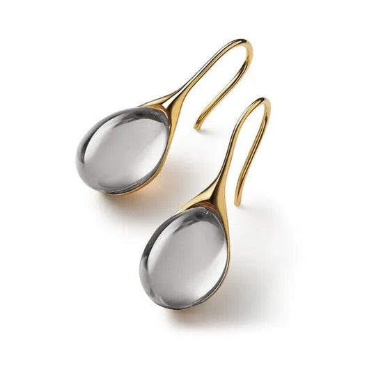 Jocelyn – Teardrop Gemstone Drop Earrings for Women