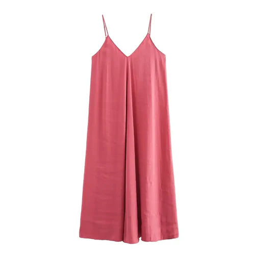 Lynette – Flowing Spaghetti Strap Maxi Dress for Women