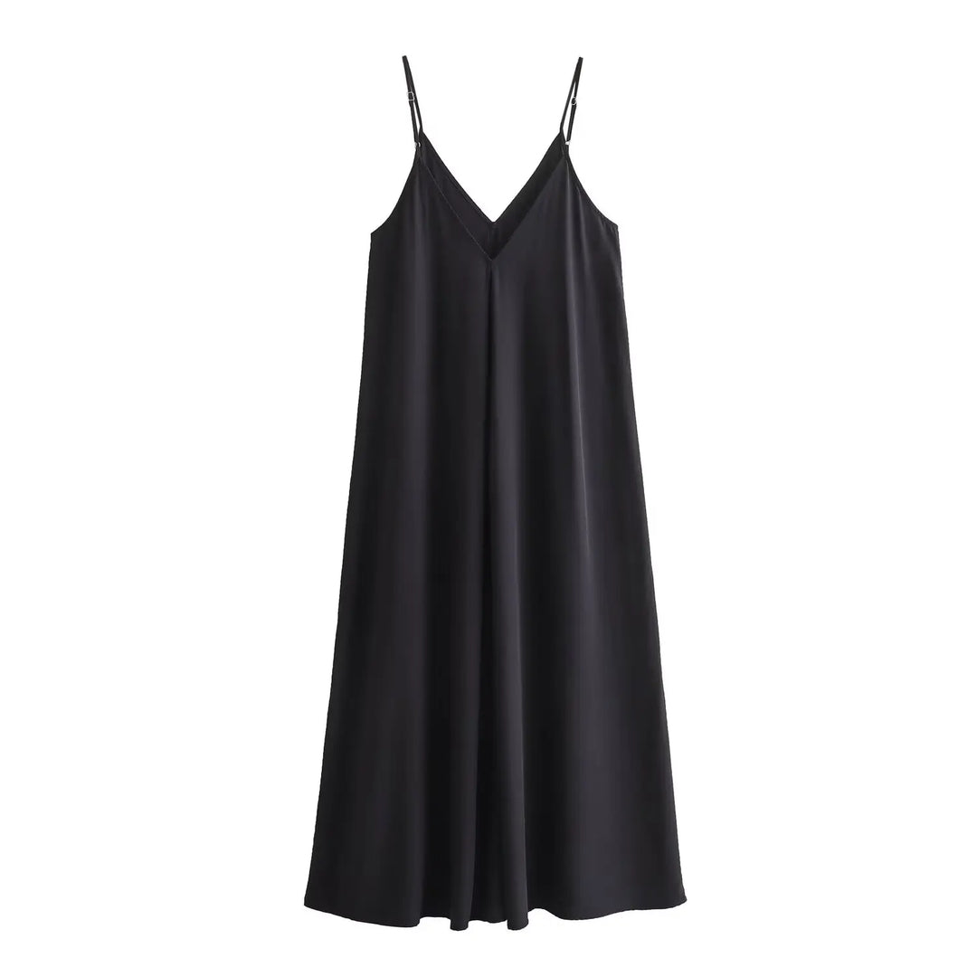 Lynette – Flowing Spaghetti Strap Maxi Dress for Women