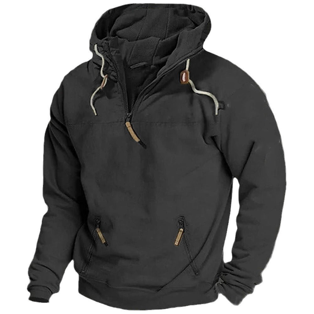 Julio – Casual Zipper-Pocket Hoodie for Men