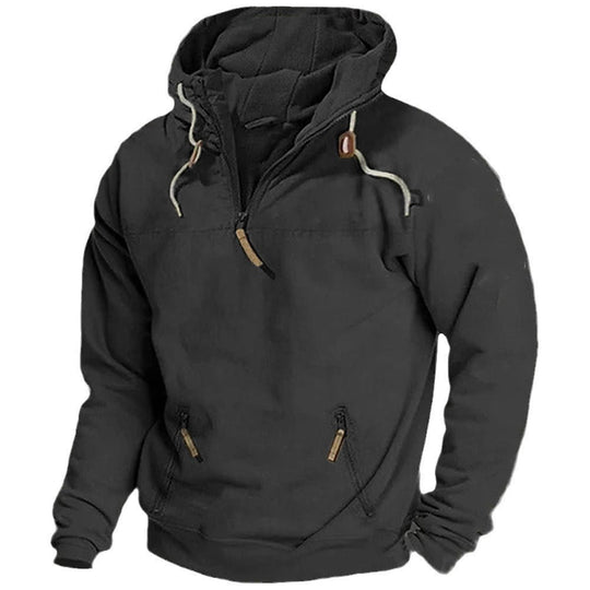 Julio – Casual Zipper-Pocket Hoodie for Men