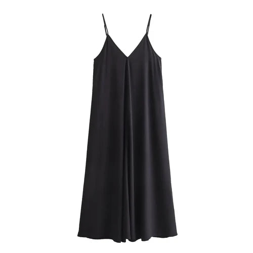 Lynette – Flowing Spaghetti Strap Maxi Dress for Women