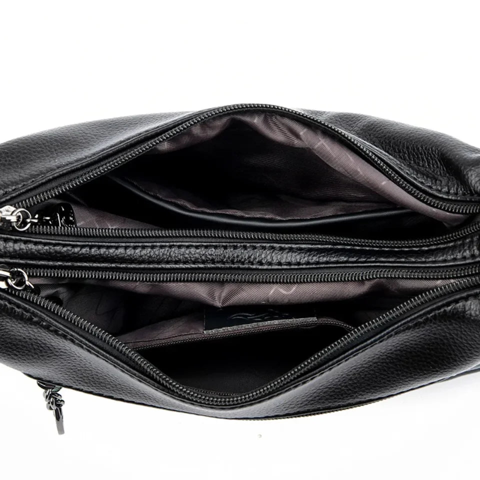 Laurel – Two-Tone Leather Shoulder Hobo Bag for Women