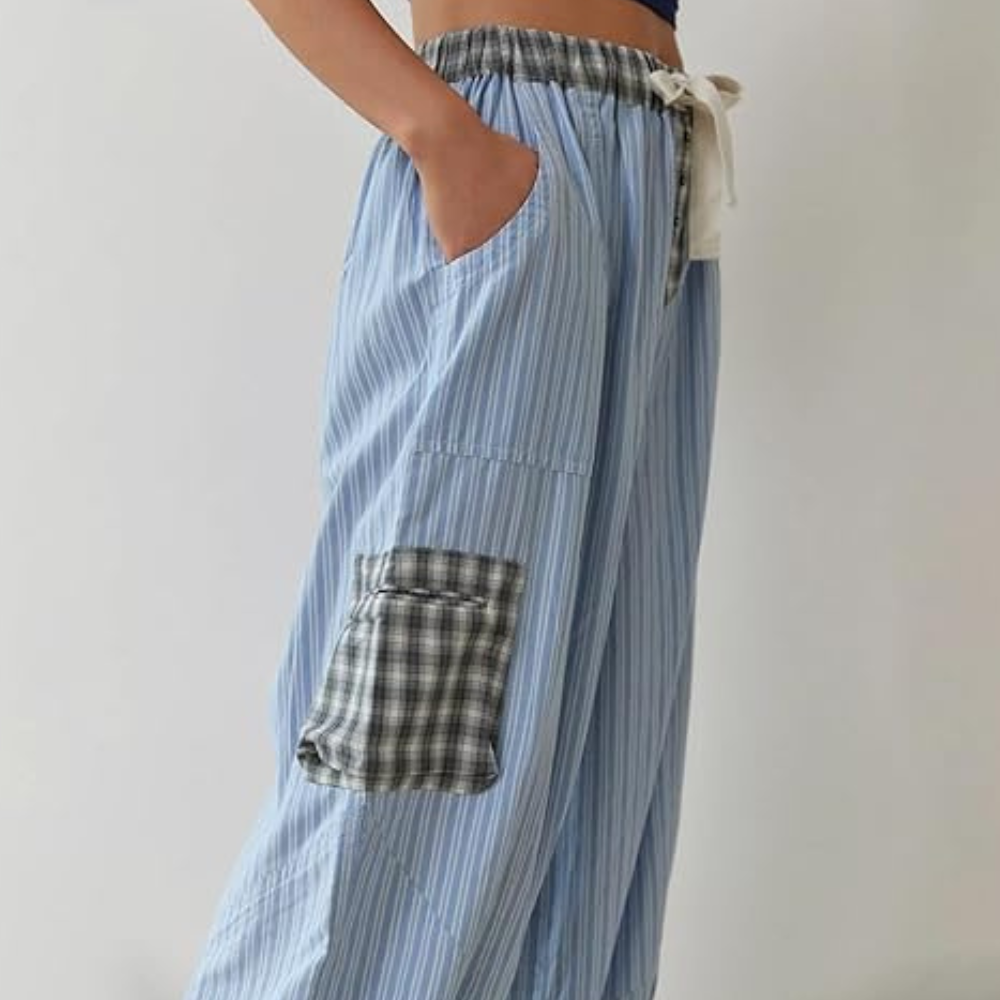 Henrietta – Relaxed Checkered Lounge Set for Women