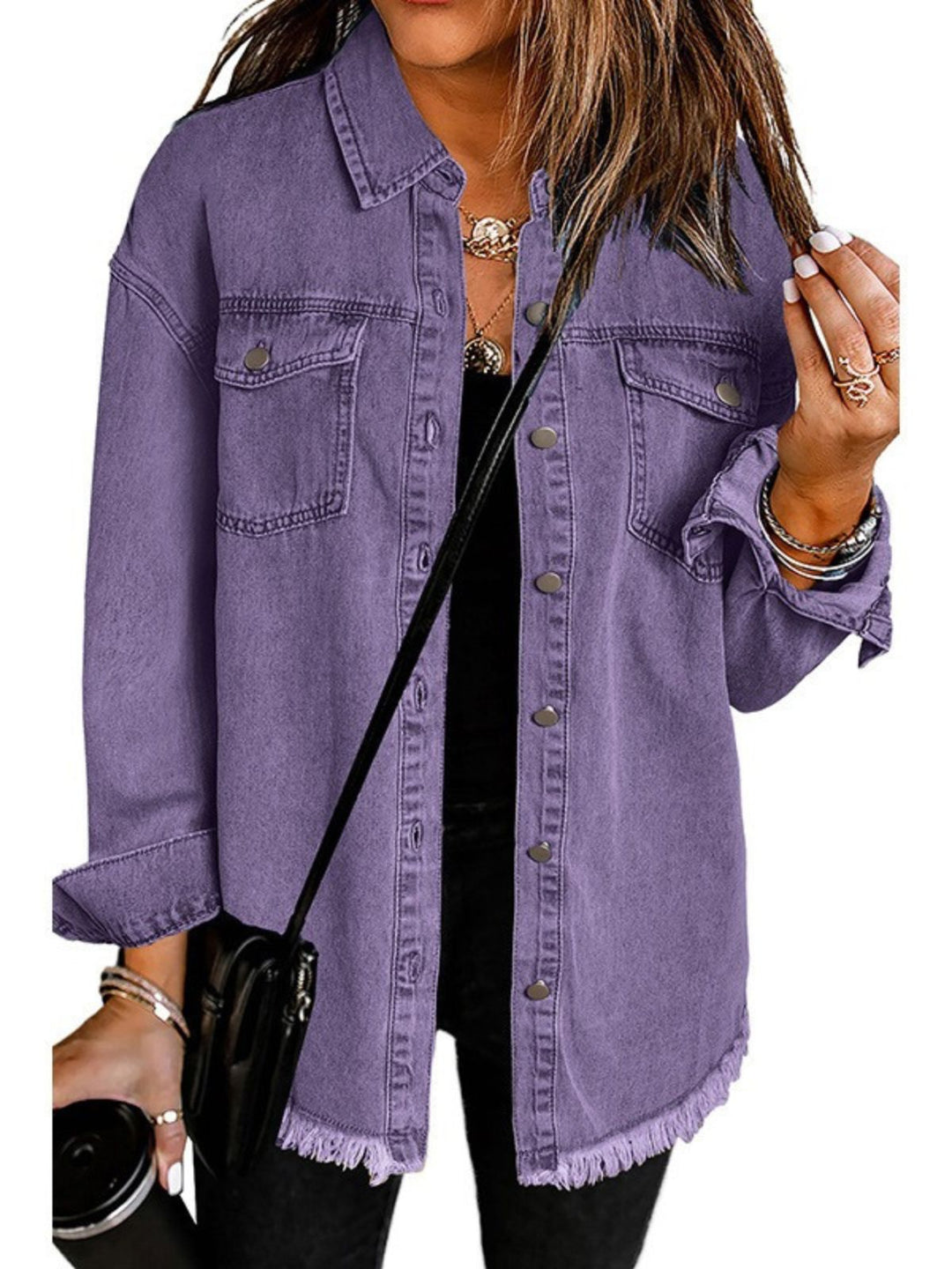 Lilura – Dusty Lilac Denim Jacket
