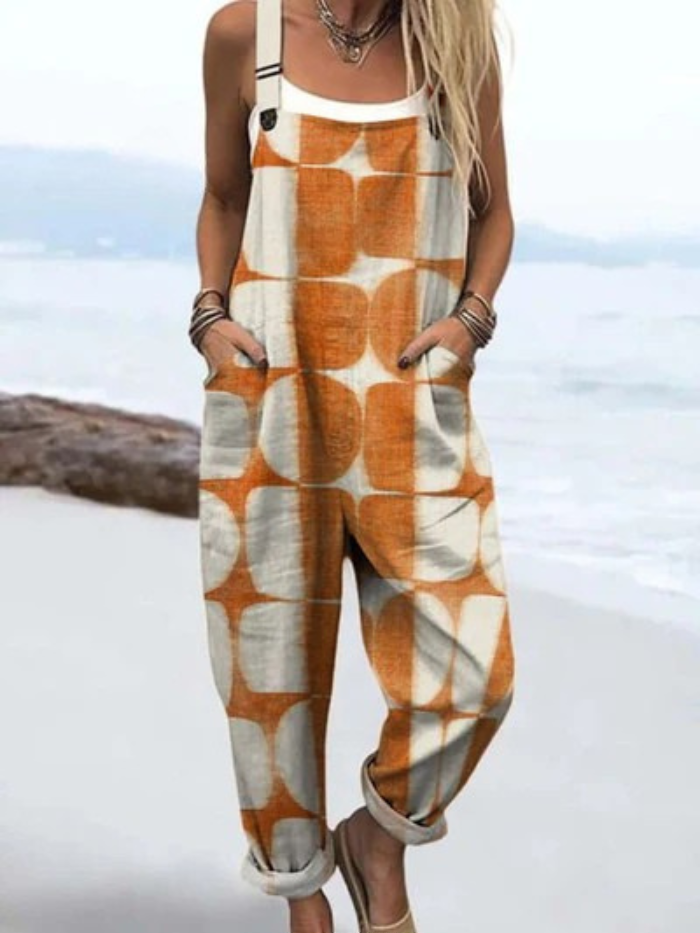 Richeza — Bold Geometric Overalls for Women