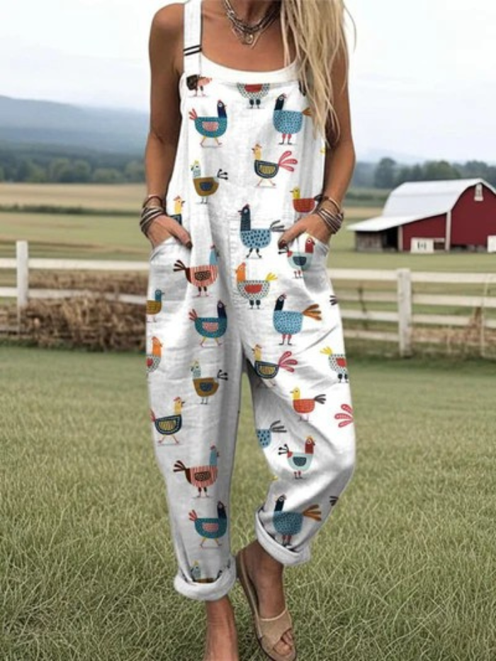 Chiccoop — Whimsical Farm Bird Overalls for Women