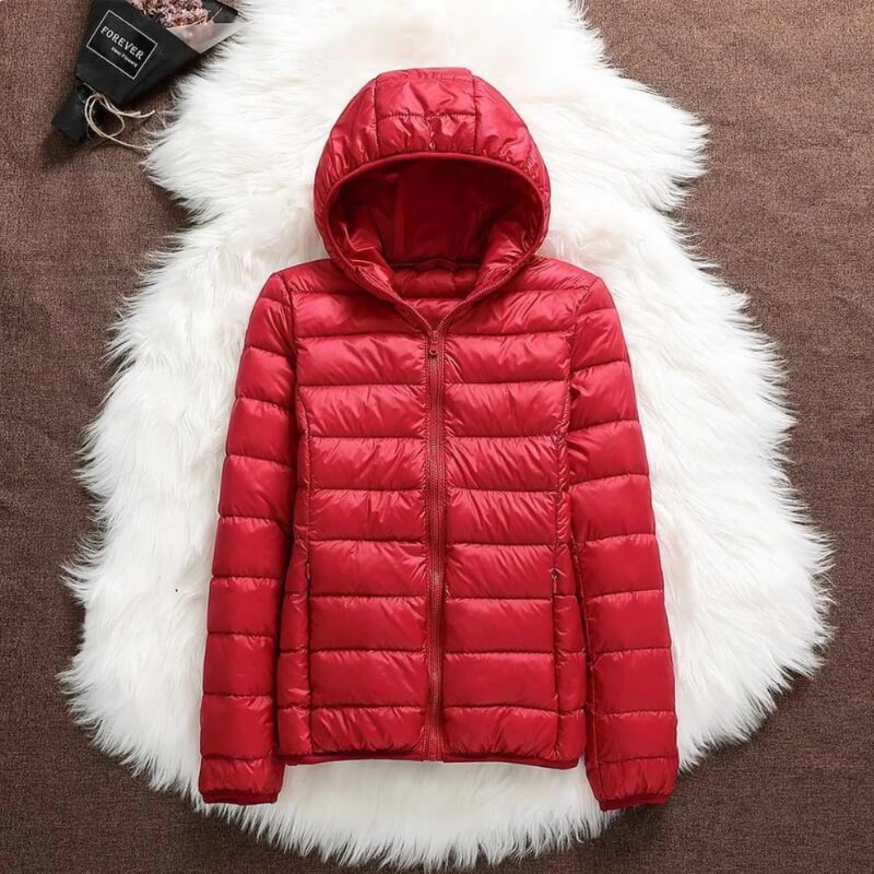 Vilde - Waterproof and Windproof Jacket Red For Woman