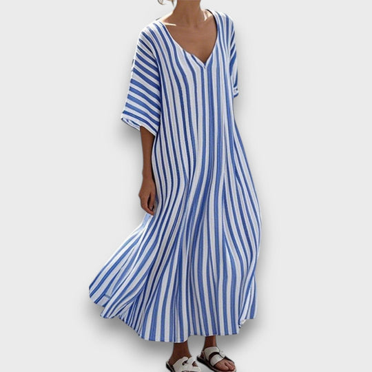 Linara – Casual Striped Dress with Vacation Flair