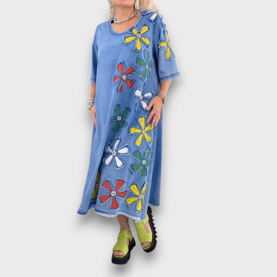 Luanda – Flower Art on Denim