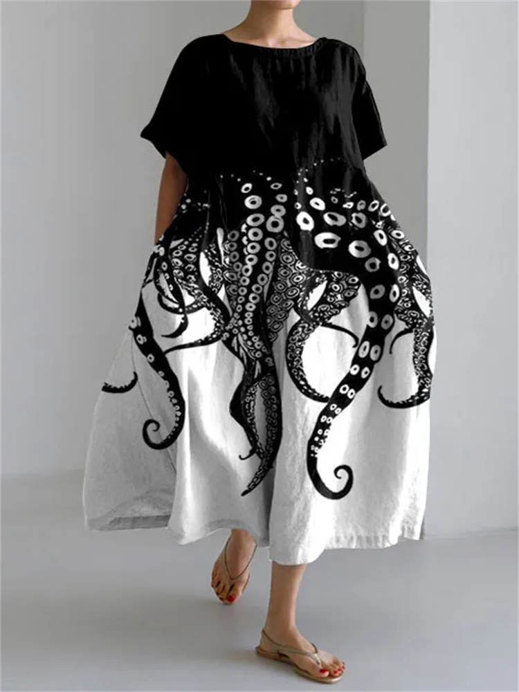 Signe – Artistic summer dress with free movement and unique design for relaxed days