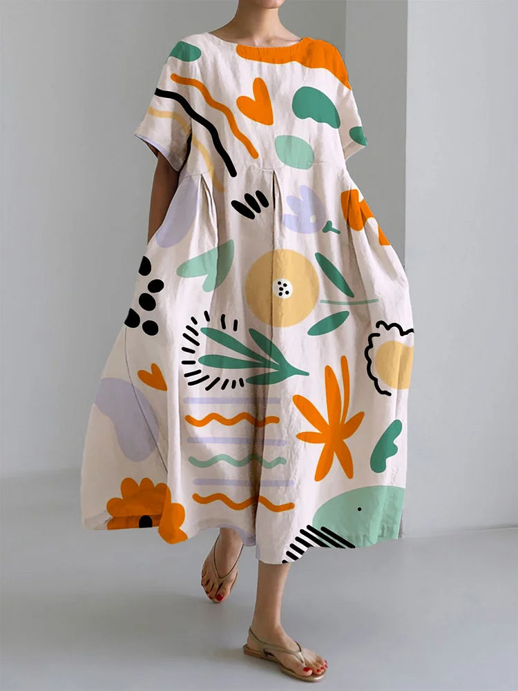 Sign – Long Summer Dress with Relaxed Fit and Elegant Details for Chic Days