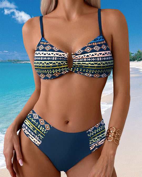 Kiva – Tribal High-Waist Bikini for Woman