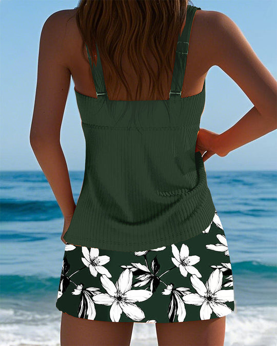 Janina – Ruched Tankini Set for Women