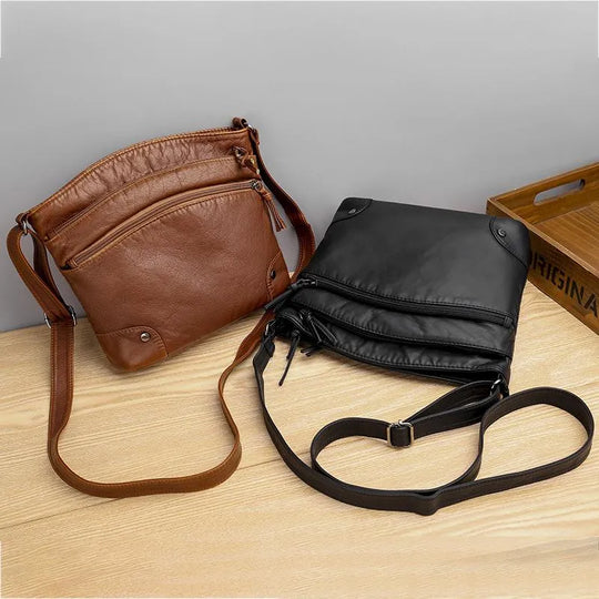 Lake – Classic Leather Crossbody Bag for Women