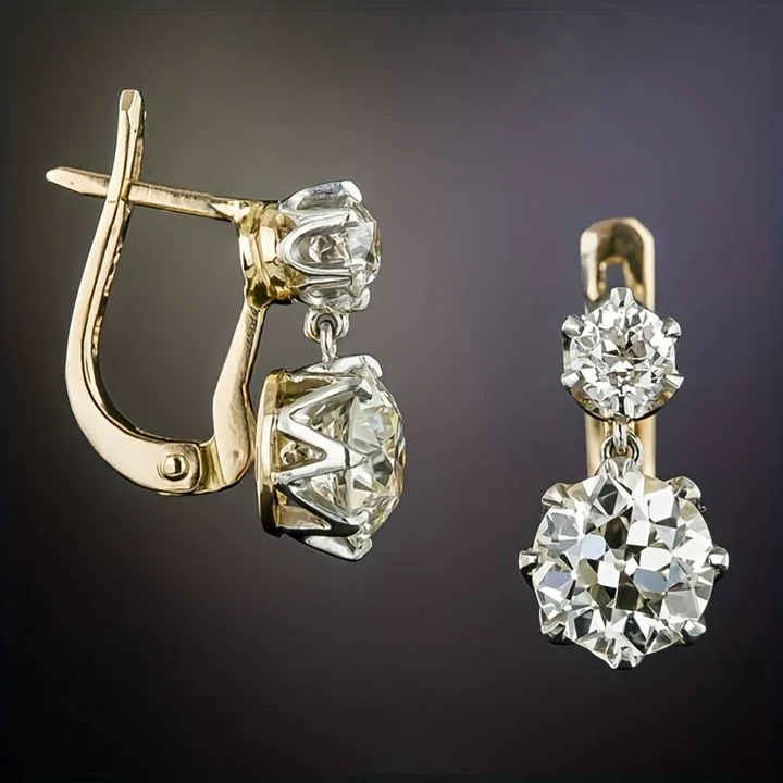 Arya – Elegant Gold Drop Earrings for Women