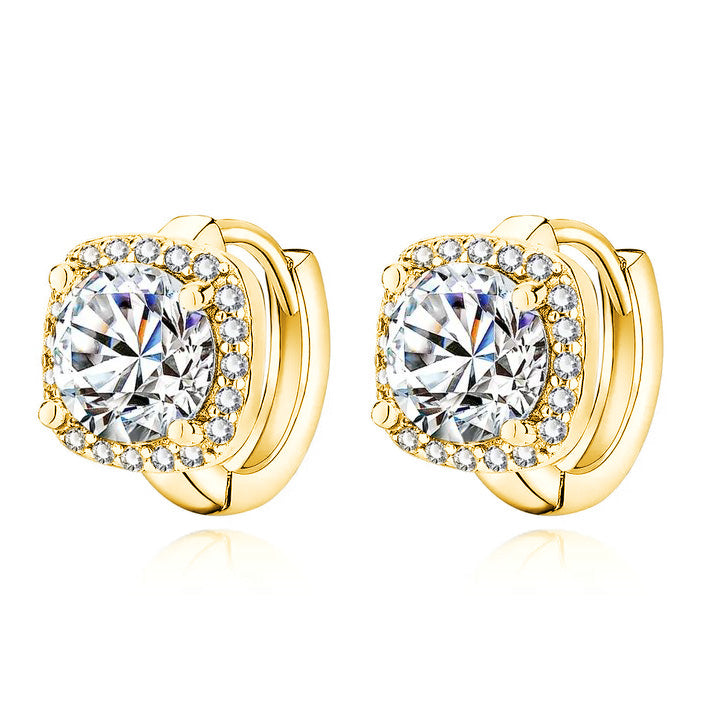 Kelli – Halo Cushion-Cut Stud Earrings