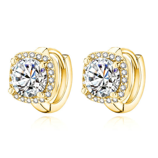 Kelli – Halo Cushion-Cut Stud Earrings