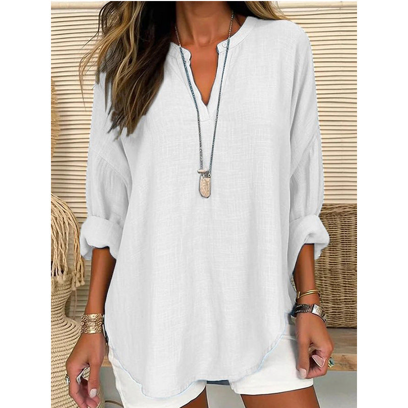 Lori – Relaxed V-Neck Tunic for Women