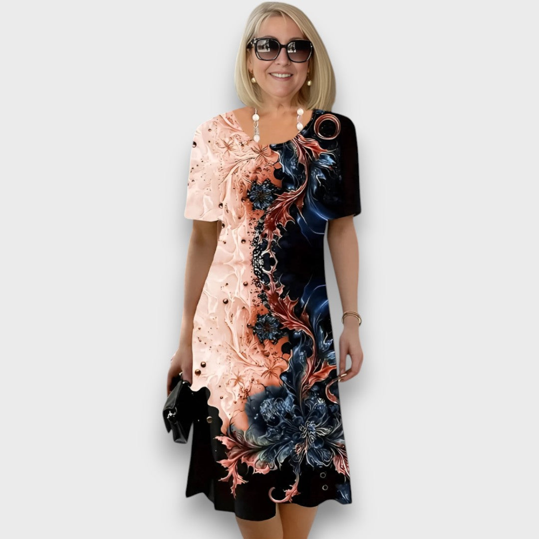 Lorea – Midi Dress with Artistic Flair