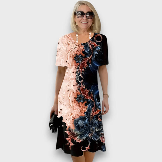 Lorea – Midi Dress with Artistic Flair