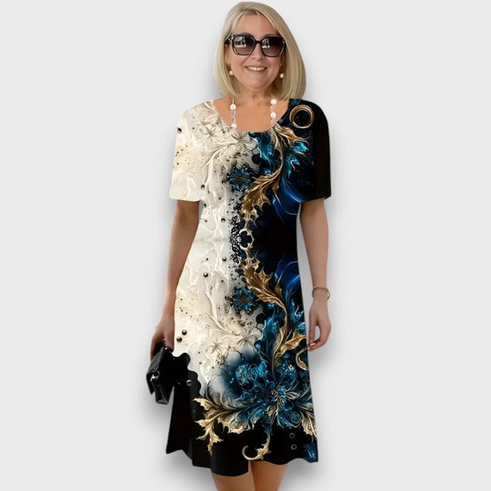 Lorea – Midi Dress with Artistic Flair