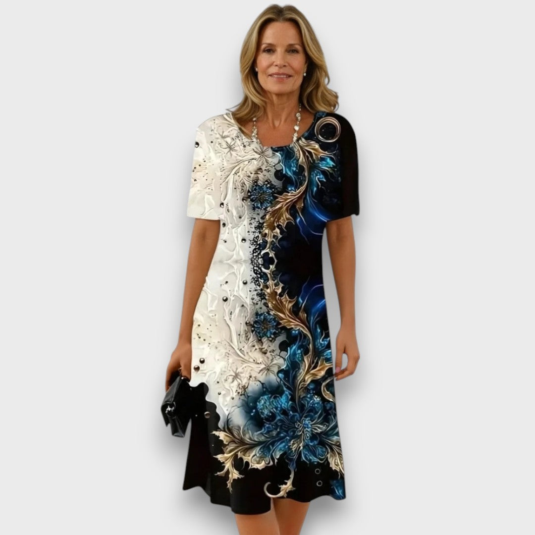 Lorea – Midi Dress with Artistic Flair