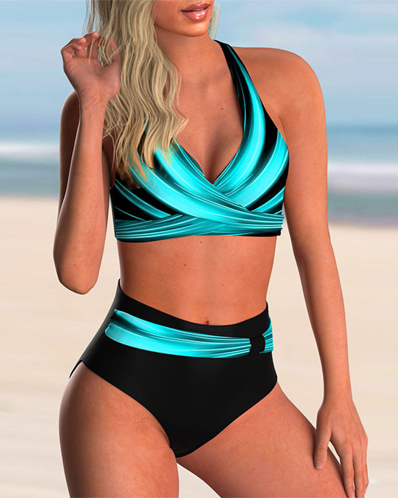 Carren - Two-Piece Ombre Halter Bikini for Women