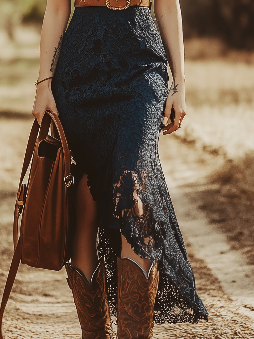 Sable – Western Lace Maxi Dress
