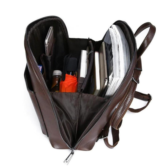 Classic Double-Zipper Backpack - Sleek Design