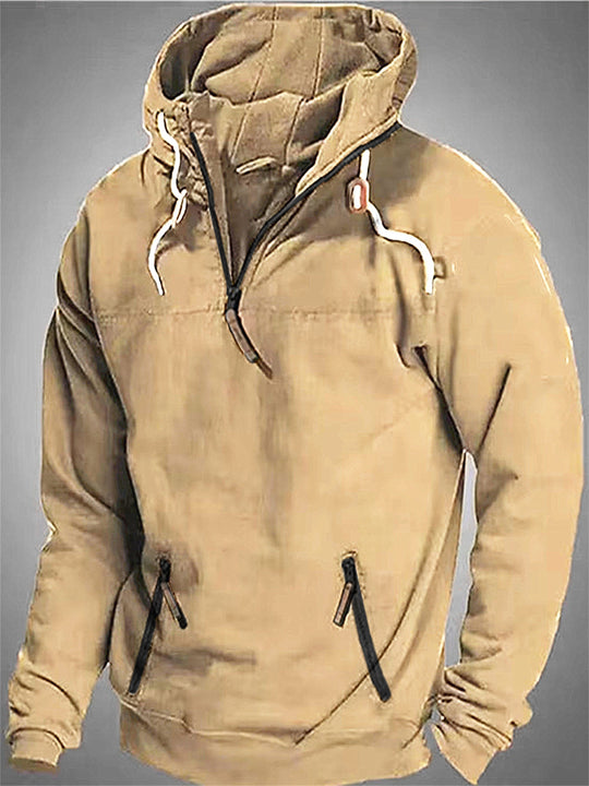 Julio – Casual Zipper-Pocket Hoodie for Men