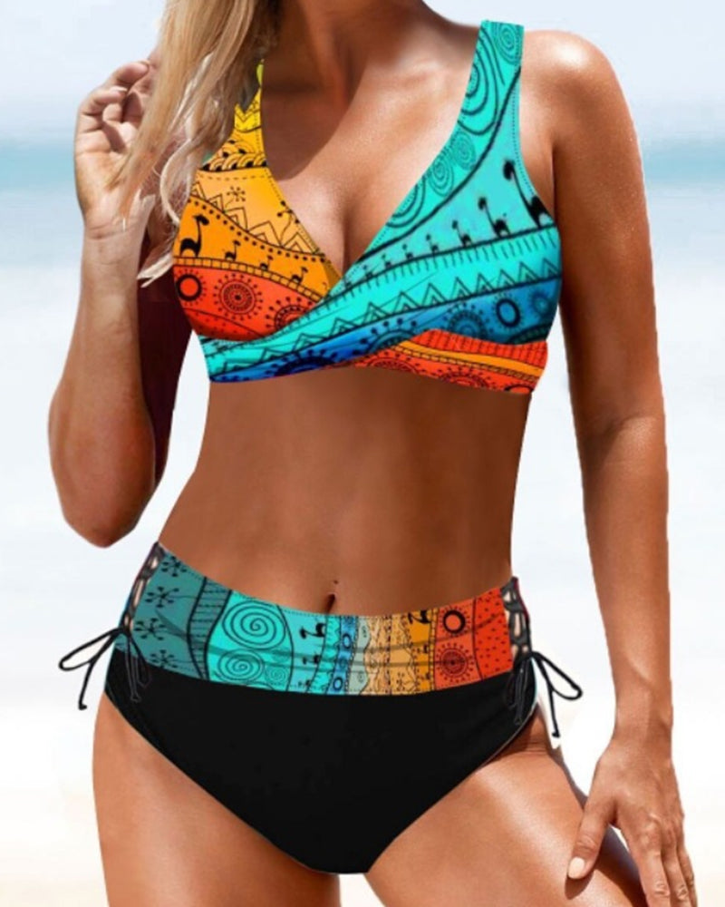 Alyona  – Graphic Print Bikini Set for Women