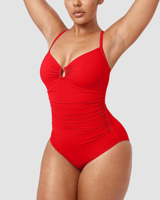Marjatta – Sculpting Cross-Back Swimsuit