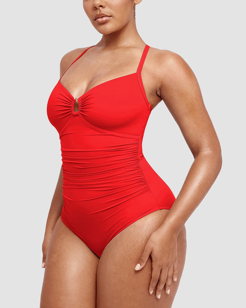 Marjatta – Sculpting Cross-Back Swimsuit