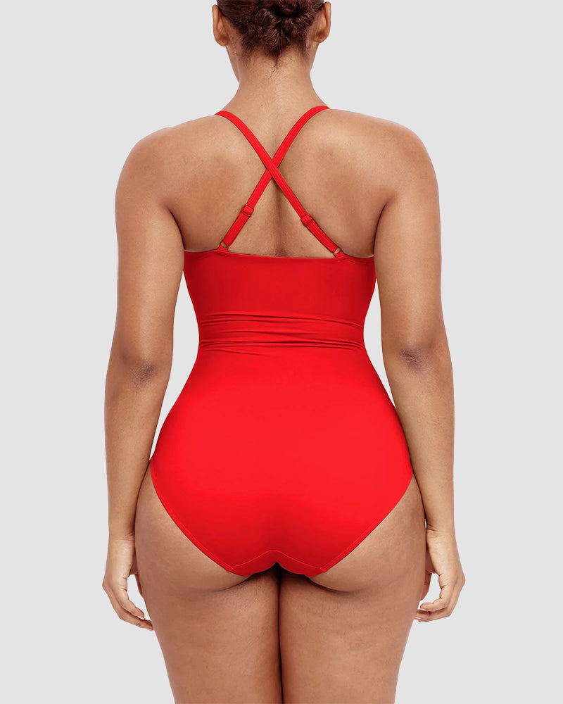 Marjatta – Sculpting Cross-Back Swimsuit