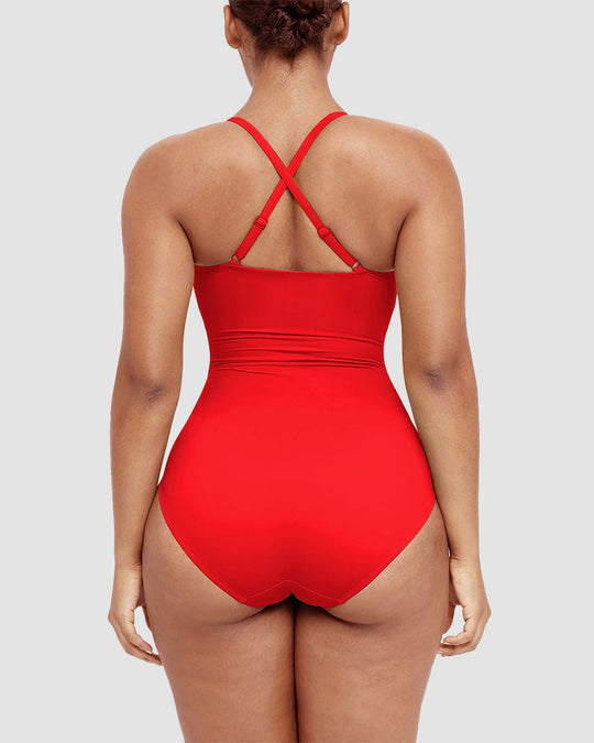 Marjatta – Sculpting Cross-Back Swimsuit