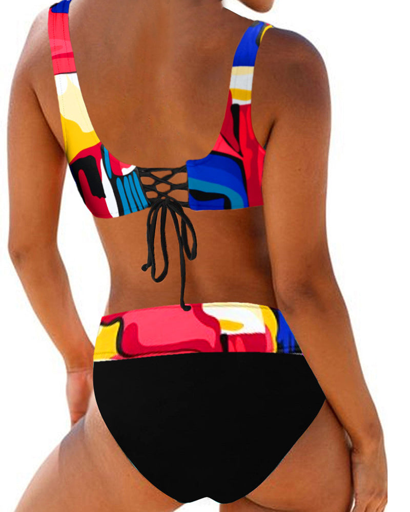 Alyona  – Graphic Print Bikini Set for Women