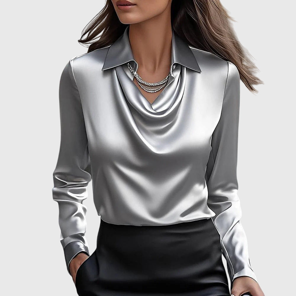 Samaire – Elegant Satin Blouse for Women