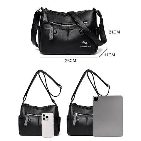 Anjelica – Elegant Faux Leather Shoulder Bag for Women