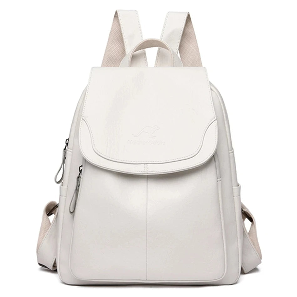 Cyia – Classic Leather Backpack for Women