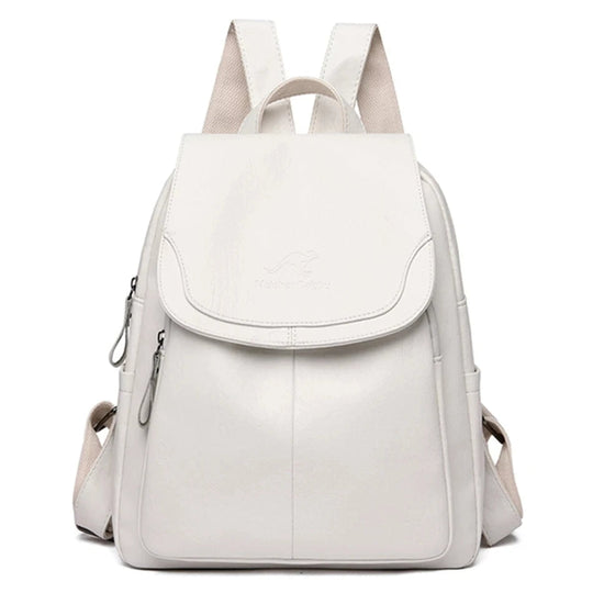 Cyia – Classic Leather Backpack for Women