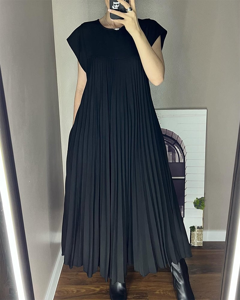 Morgan – Sleeveless Pleated Maxi Dress