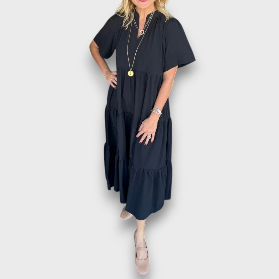 Marenna – Loose V-Neck Maxi Dress