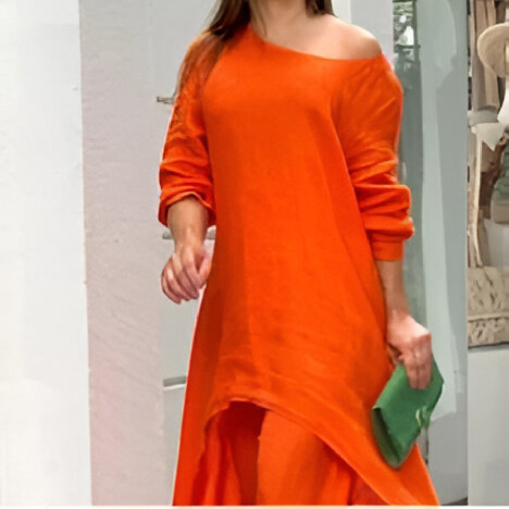 Mahveen – Flowing Asymmetrical Tunic Set for Women